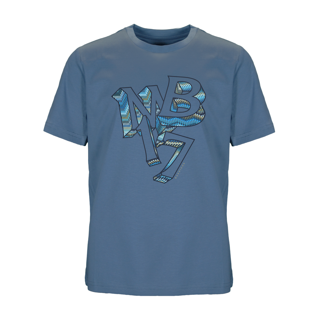 Line Zig Navy MB17 - Kid's T-Shirt