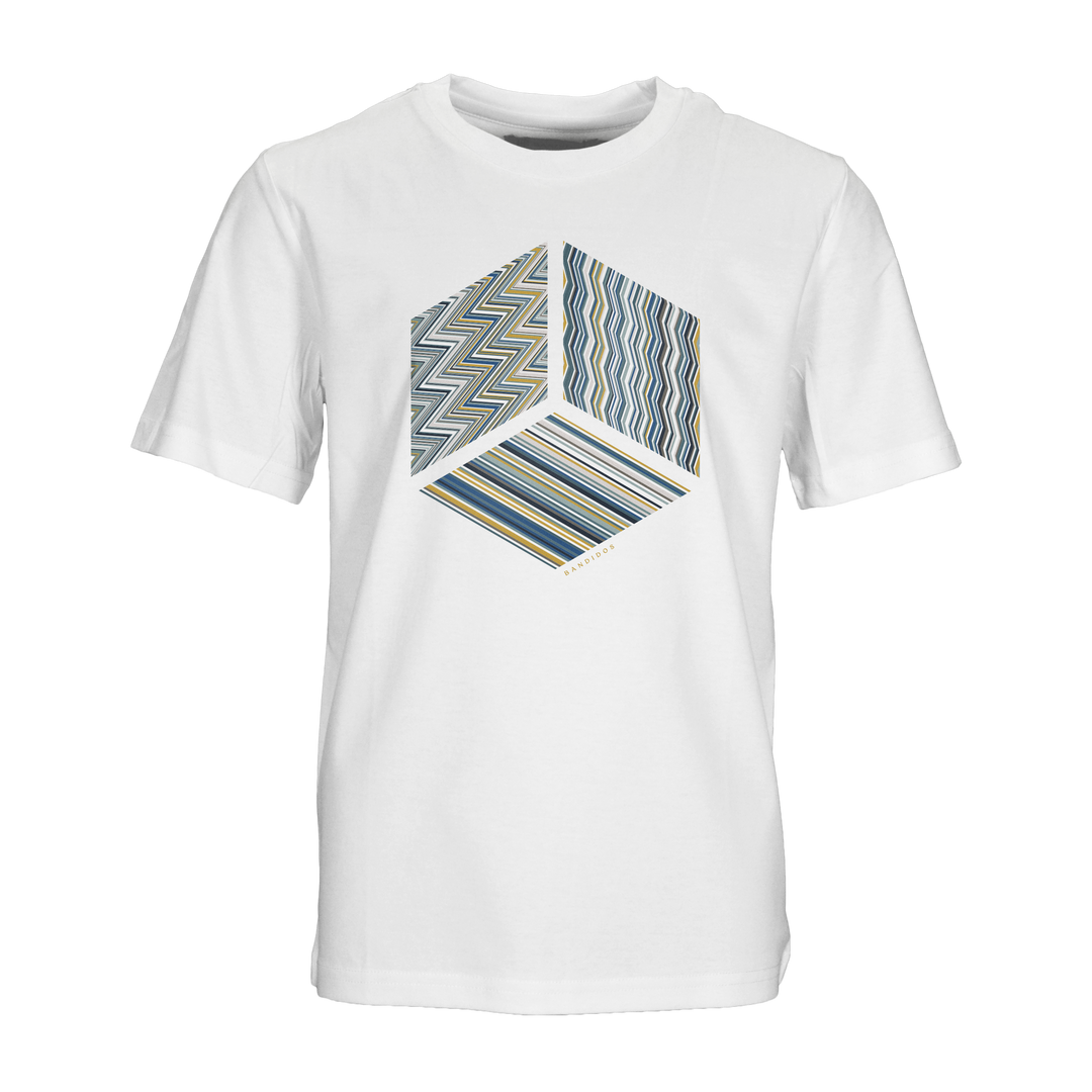 Multi Zig Navy Gold Cube - Kid's T-shirt & Swim Short Set