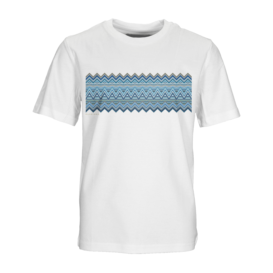 Multi Zig Navy Bar - Kid's T-Shirt