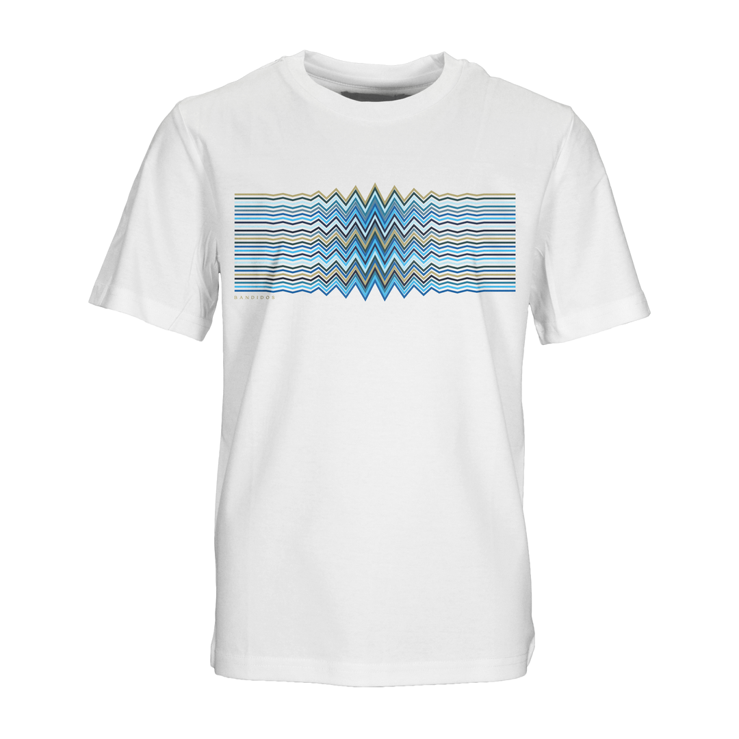 Multi Zig Navy Waveform - Kid's T-Shirt