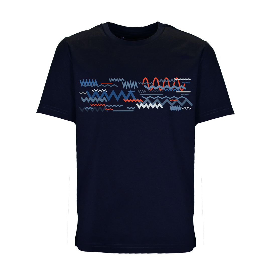 Oscillate Blue Red Bar - Kid's T-Shirt