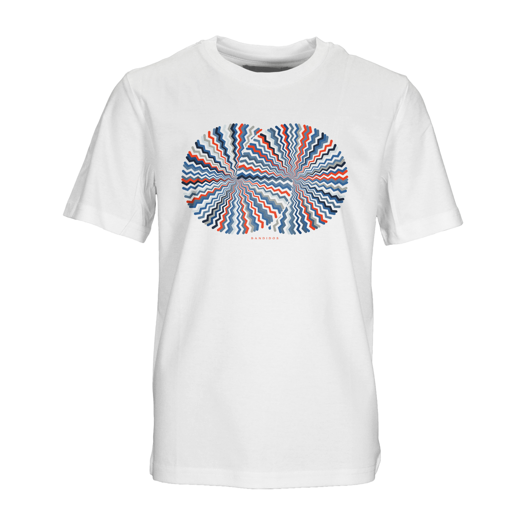 Oscillate Blue Red Spirals - Kid's T-shirt & Swim Short Set