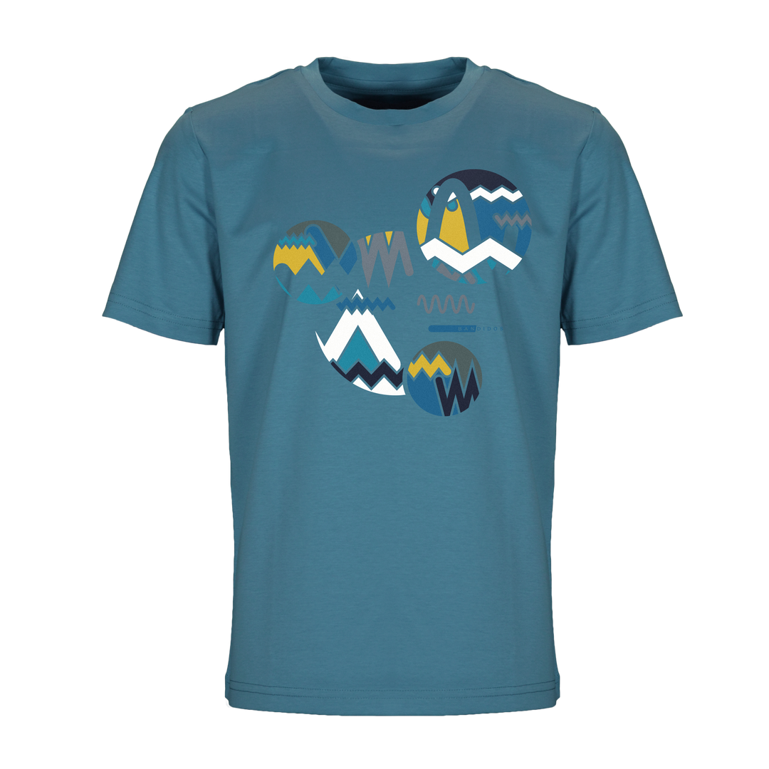 Oscillate Circles Teal - Kid's T-Shirt