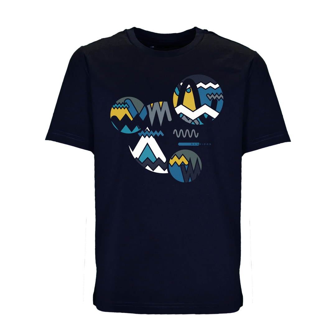 Oscillate Circles Teal - Kid's T-Shirt