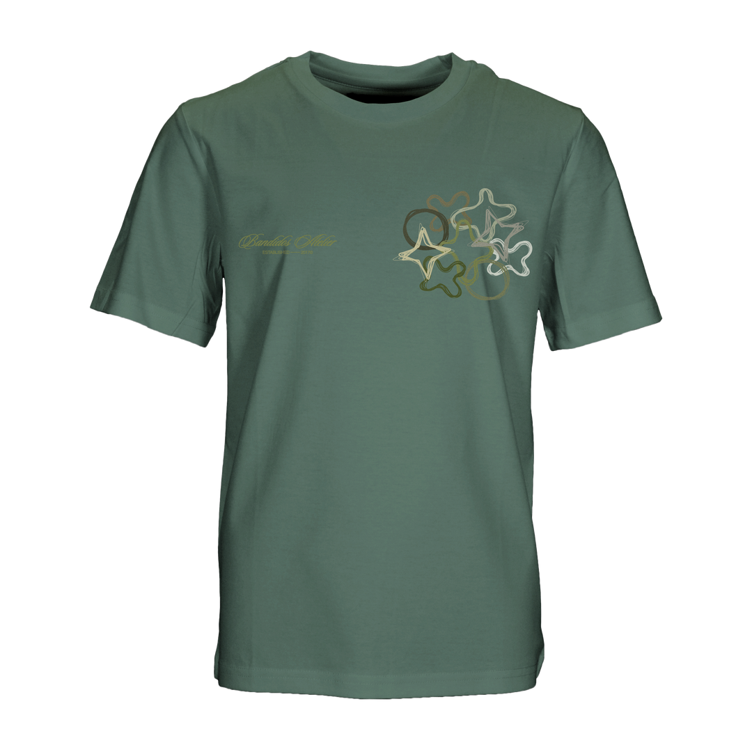 Quattro Green Chest - Kid's T-shirt & Swim Short Set