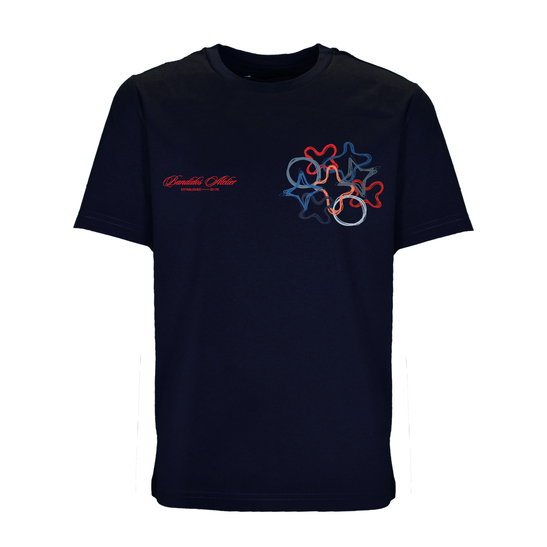 Quattro Red Chest - Kid's T-shirt & Swim Short Set