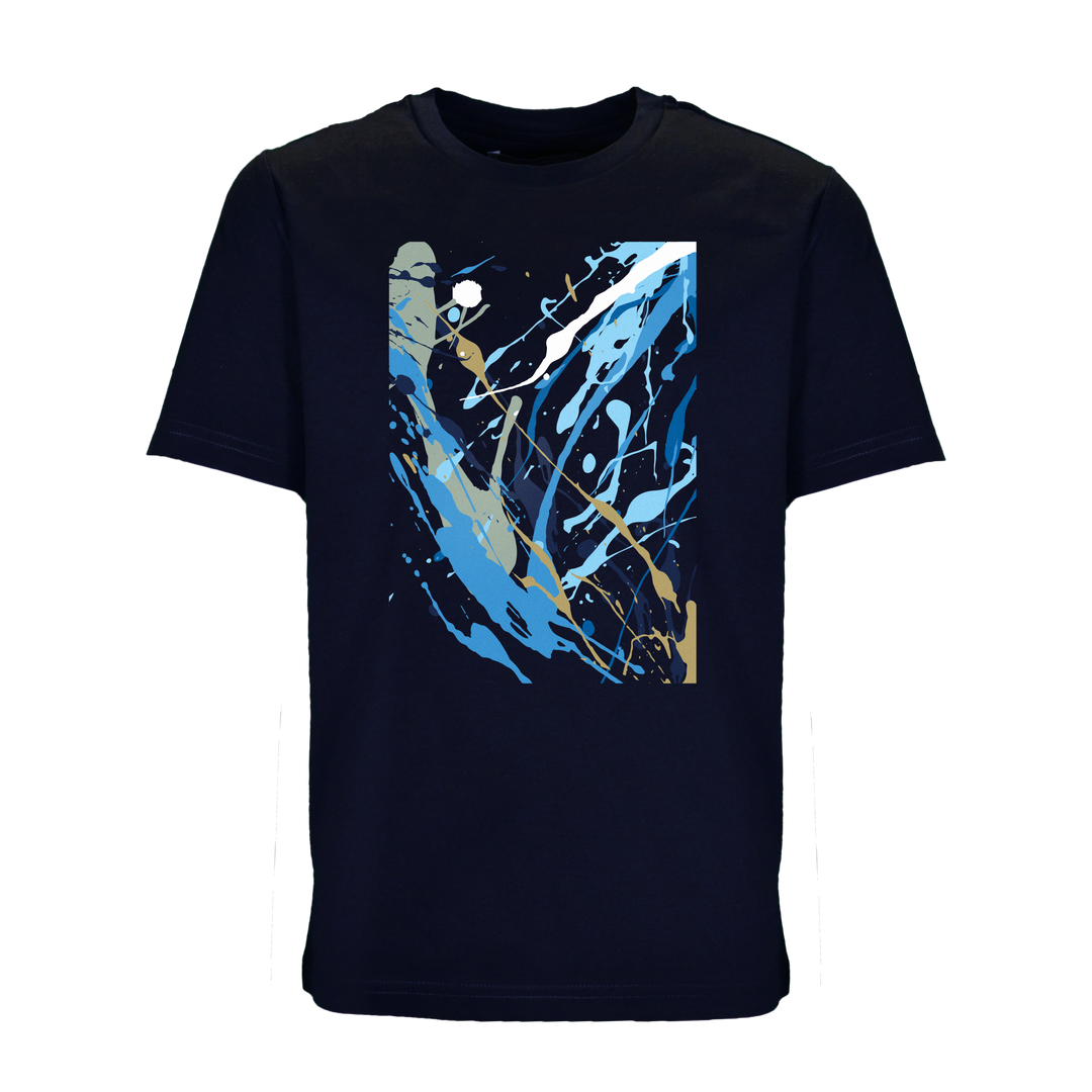 Splatter Blue Frame - Kid's T-Shirt