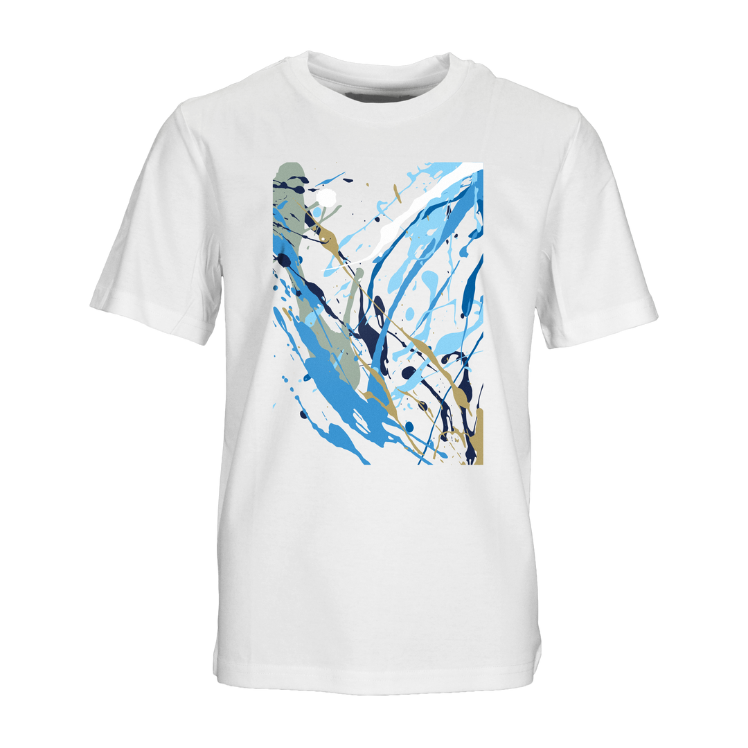 Splatter Blue - Kid's T-shirt & Swim Short Set