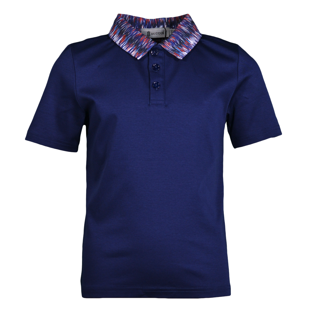 Frequency Alps Pattern Collar - Kid's Polo