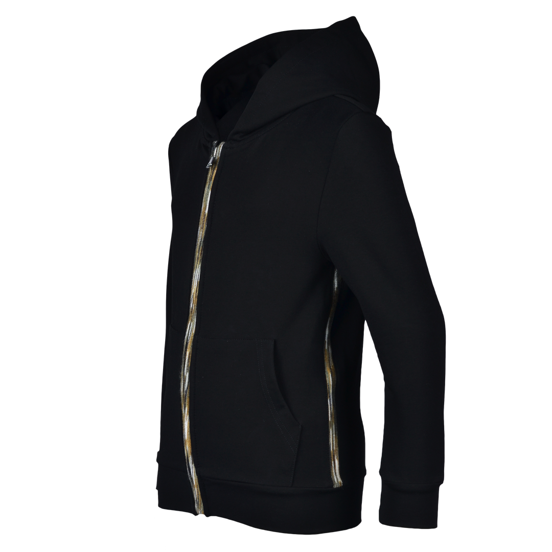 Kid's Space-Dye Trim Zip Hoodie