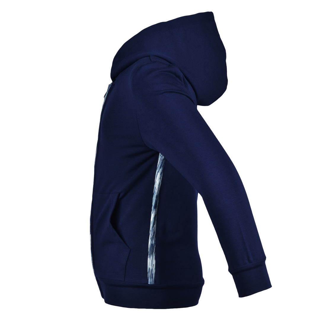 Kid's Space-Dye Trim Zip Hoodie