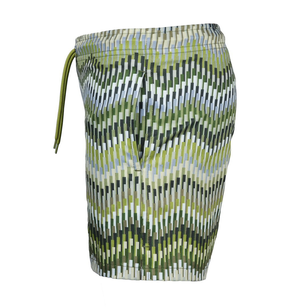 Line Zig Green - Kid's Swim Short