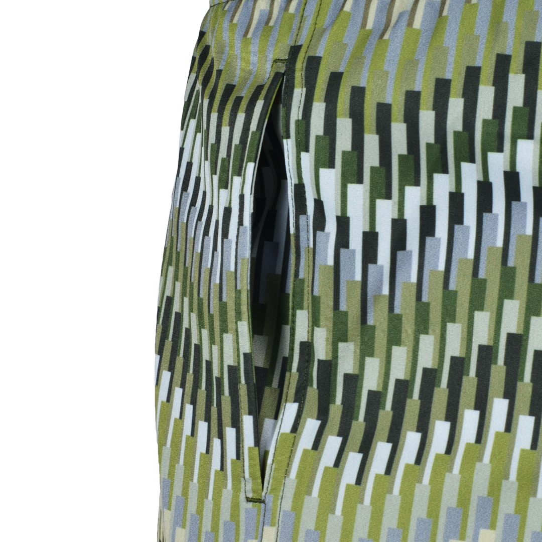 Line Zig Green Chevron - Kid's T-shirt & Swim Short Set