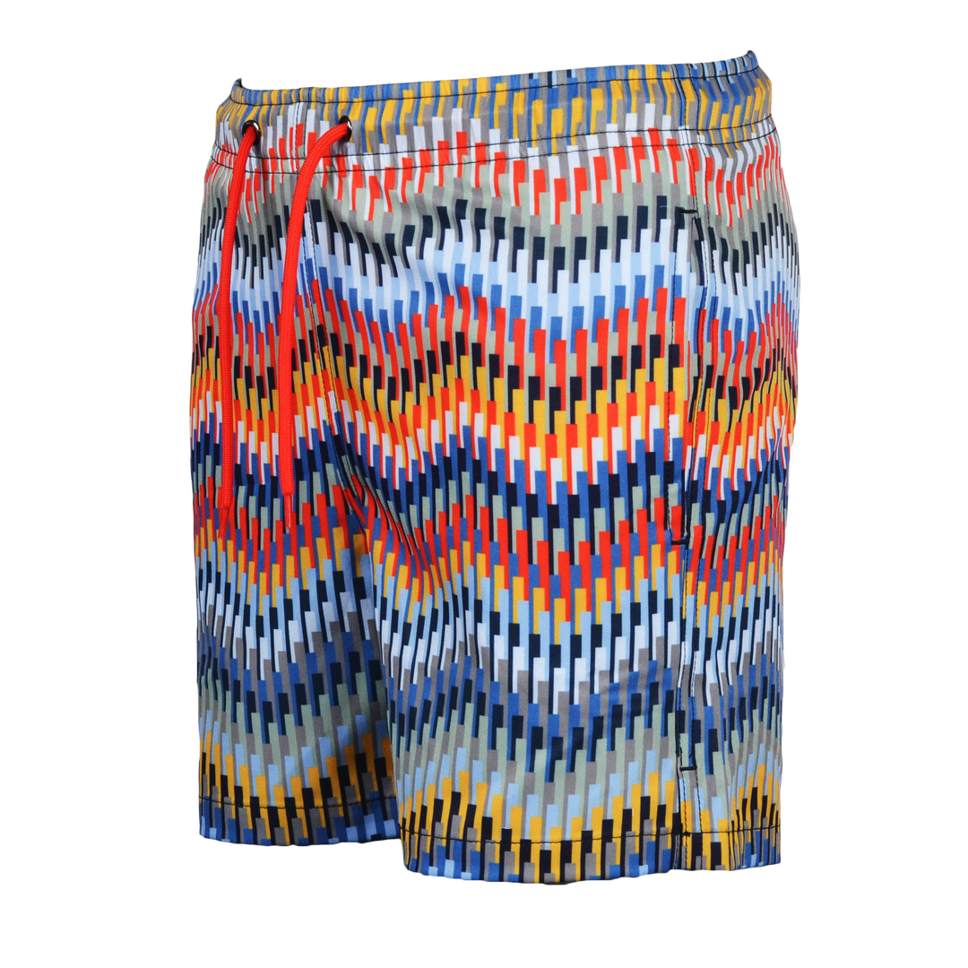 Line Zig Multi Chevron - Kid's T-shirt & Swim Short Set
