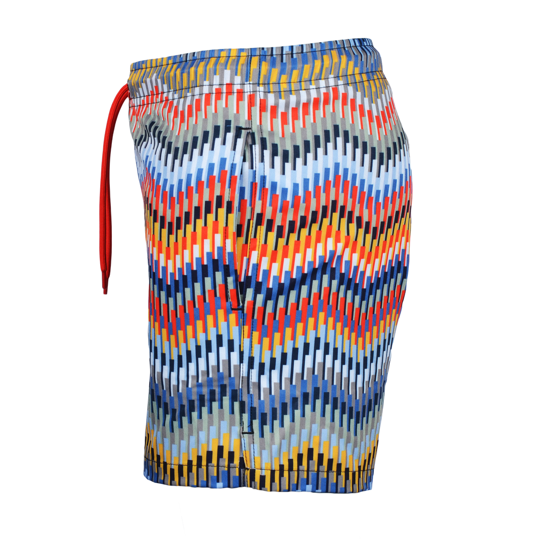 Line Zig Multi Chevron - Kid's T-shirt & Swim Short Set