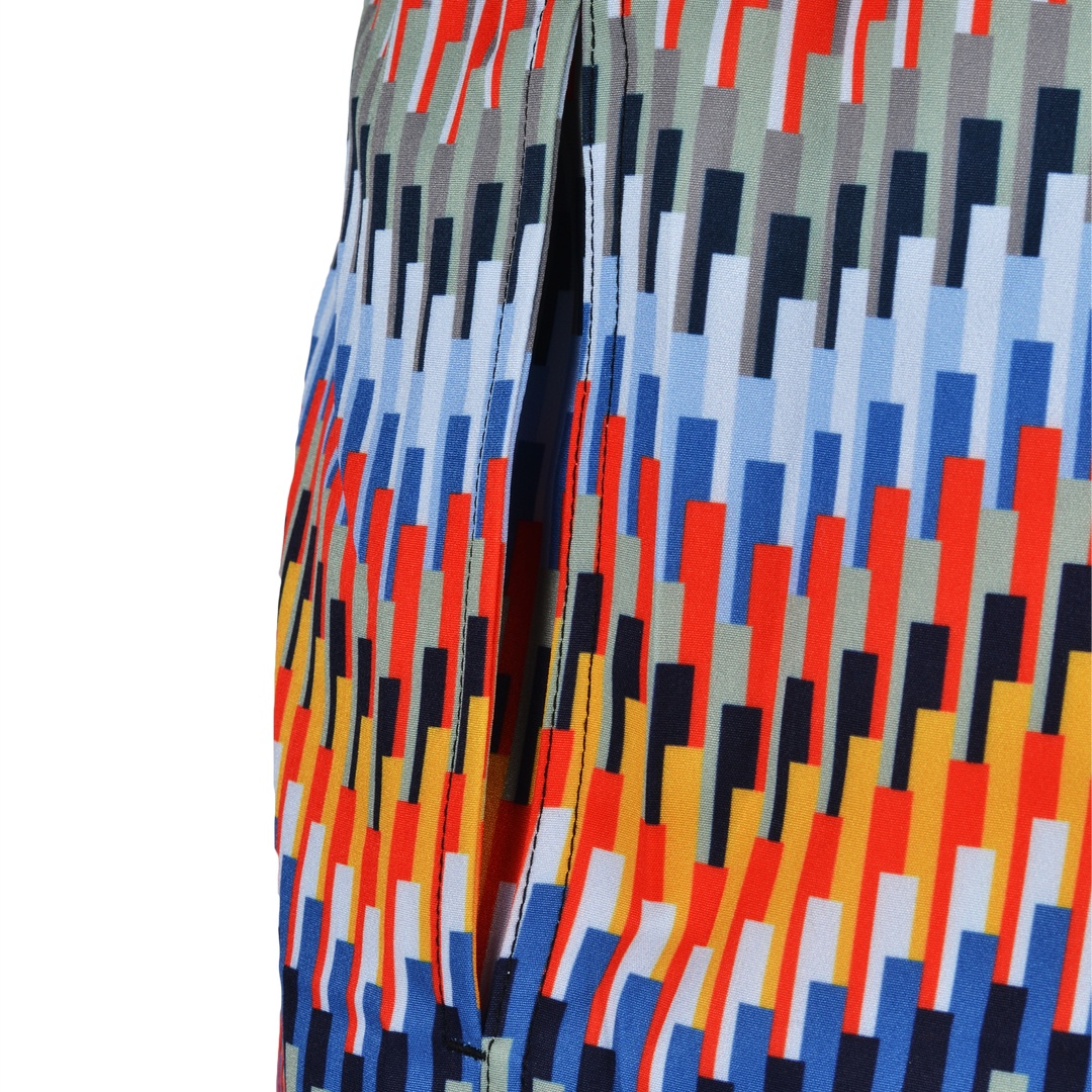 Line Zig Multi Chevron - Kid's T-shirt & Swim Short Set