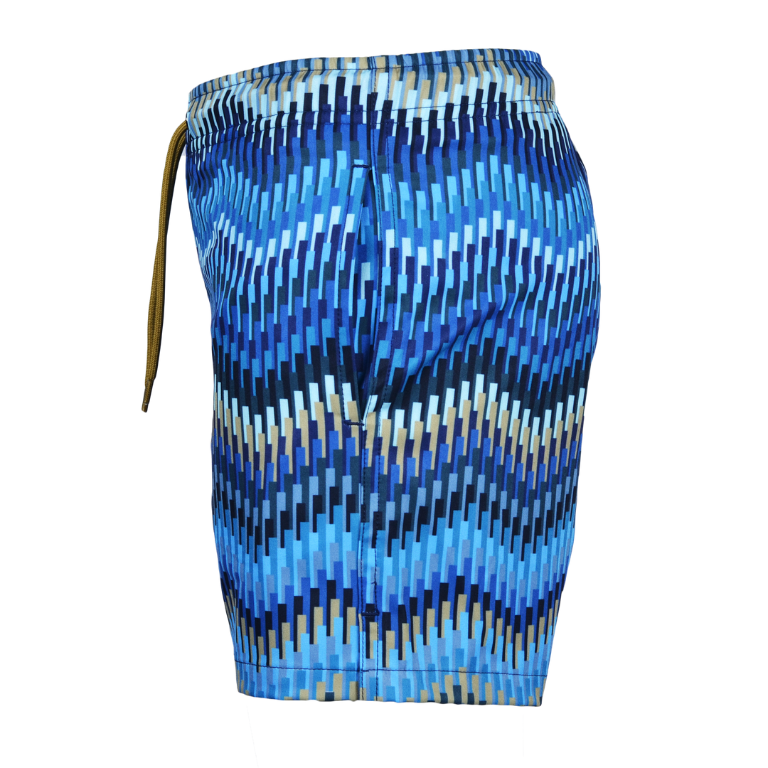 Line Zig Navy Chevron - Kid's T-shirt & Swim Short Set