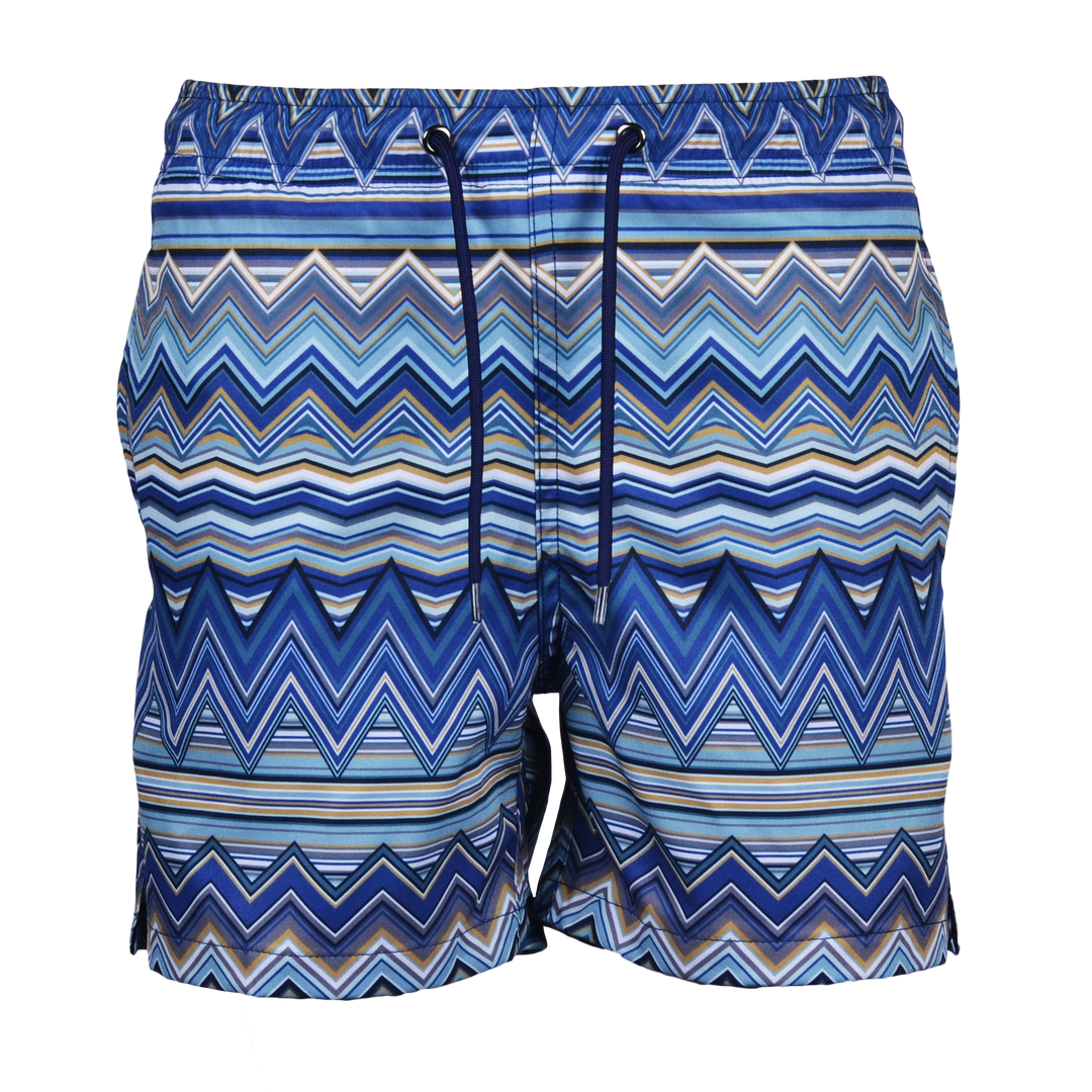 Multi Zig Navy Gold - Kid's Swim Short