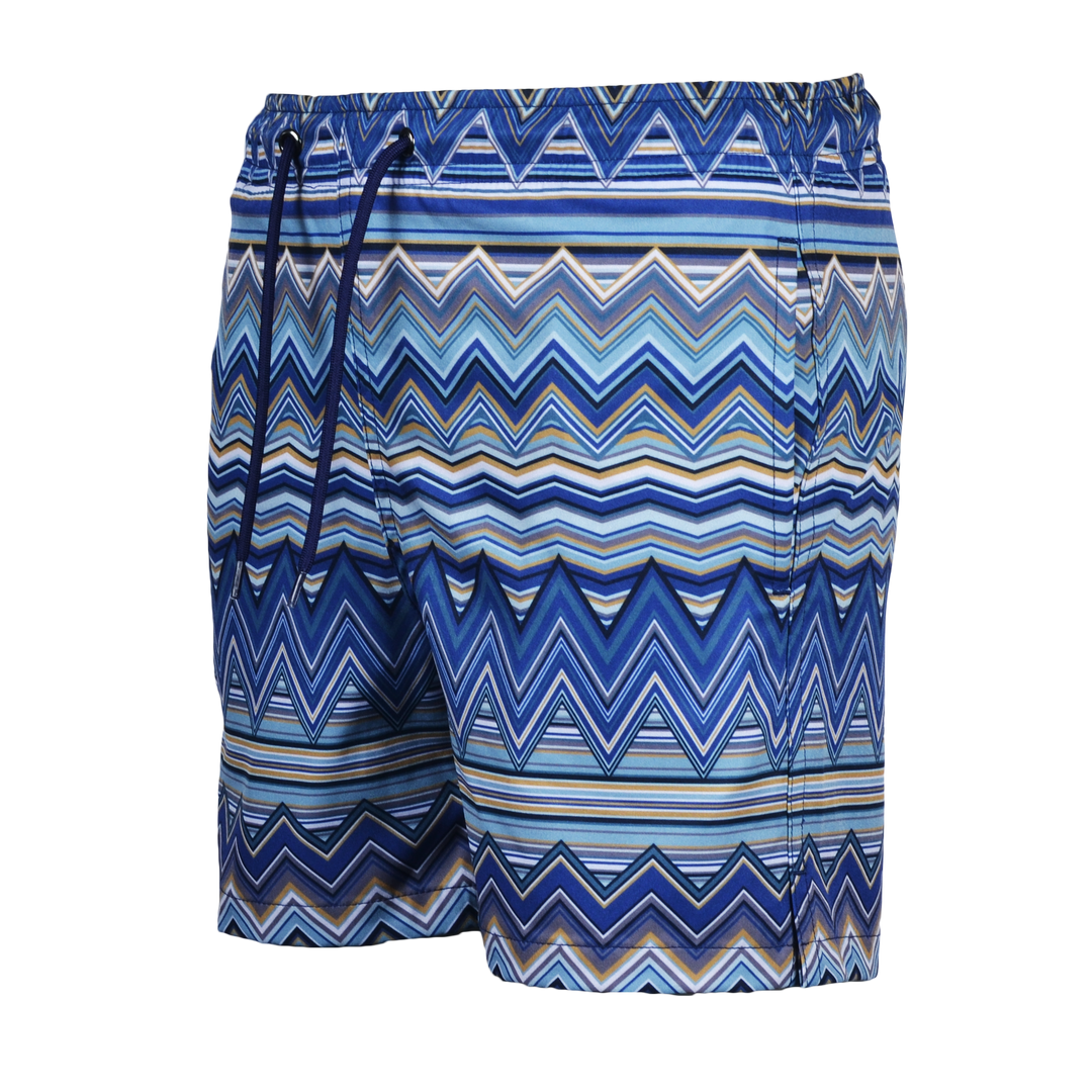 Multi Zig Navy Gold - Kid's Swim Short