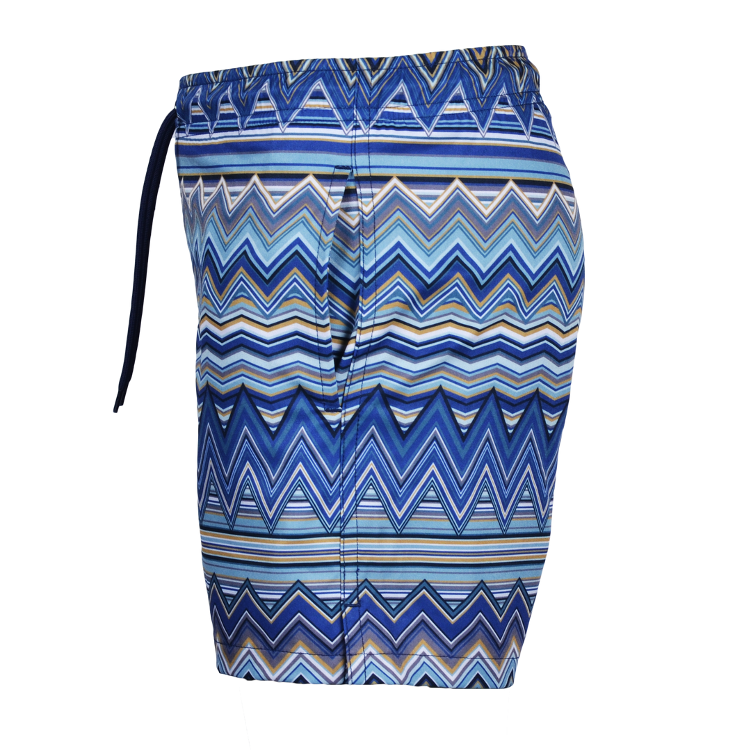 Multi Zig Navy Gold - Kid's Swim Short