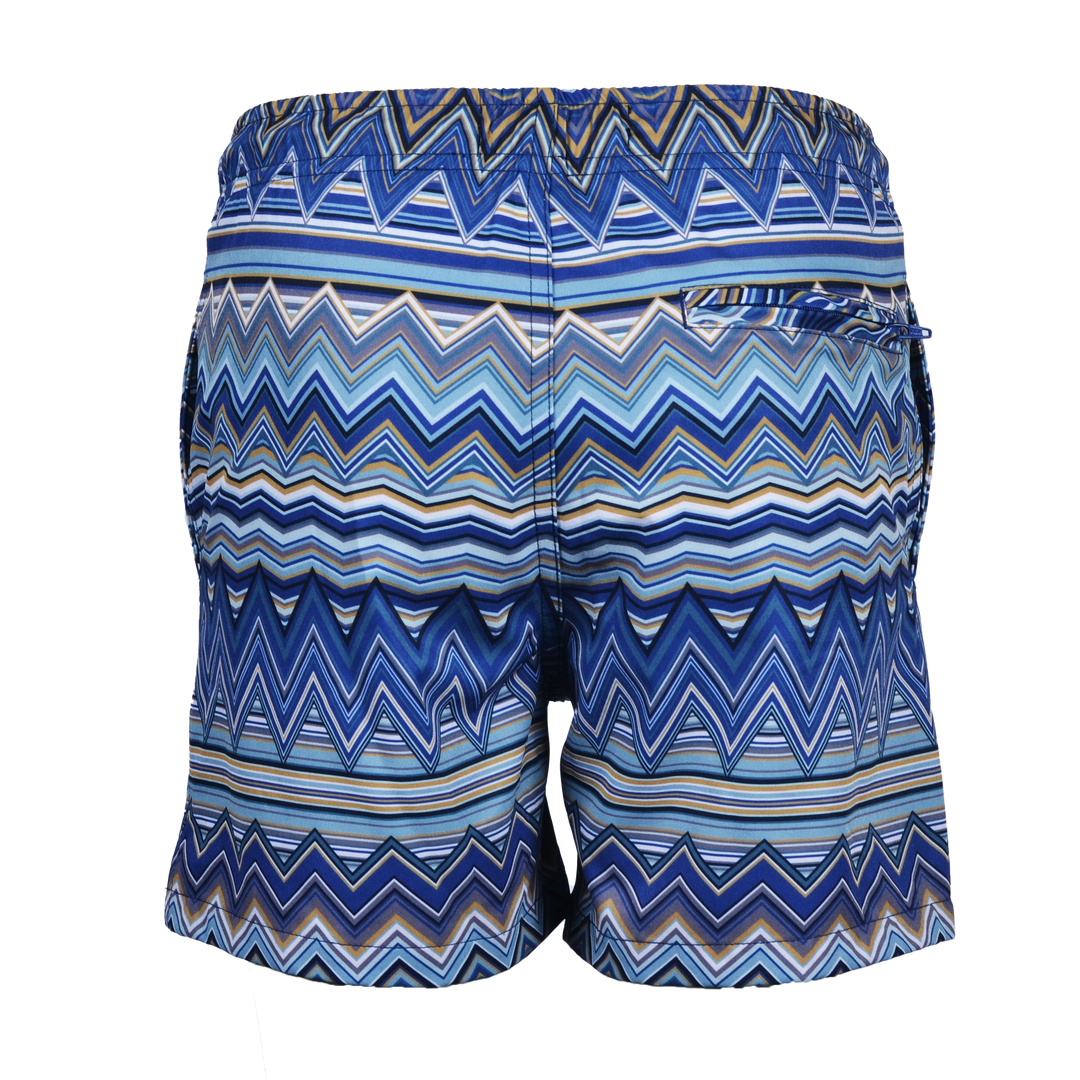 Multi Zig Navy Gold - Kid's Swim Short