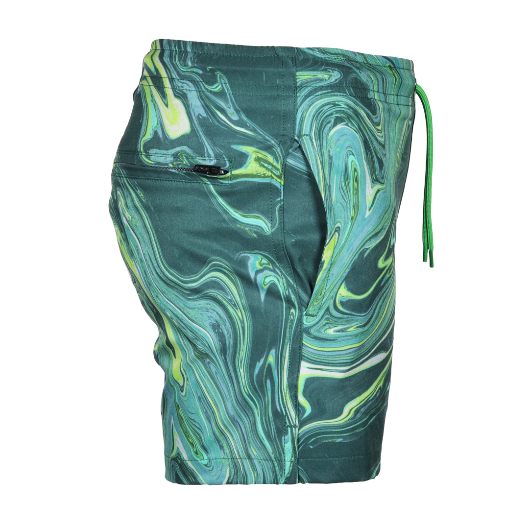 Oil Green - Kid's Swim Short