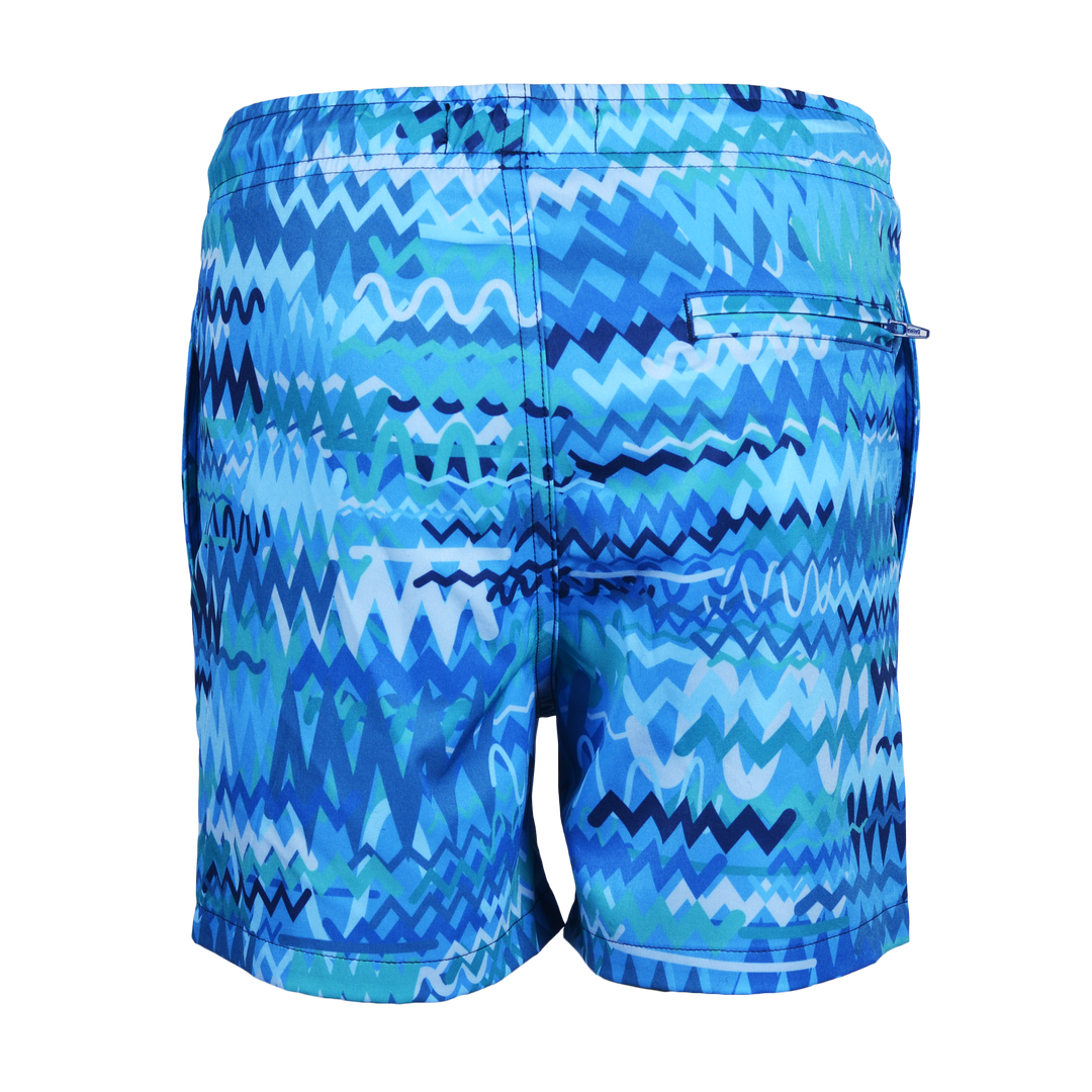 Oscillate Aqua Script - Kid's T-shirt & Swim Short Set