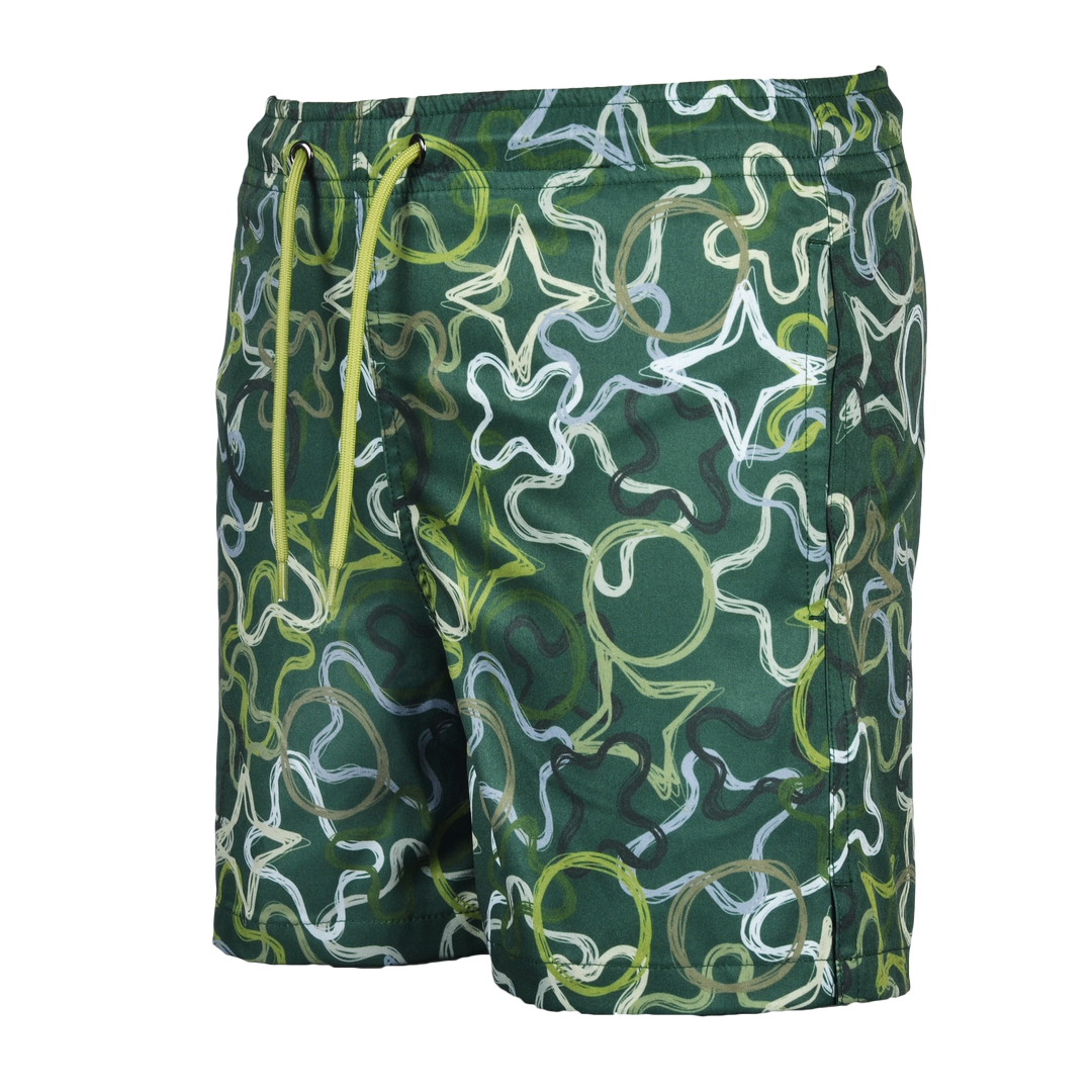 Quattro Green MB17 - Kid's T-shirt & Swim Short Set