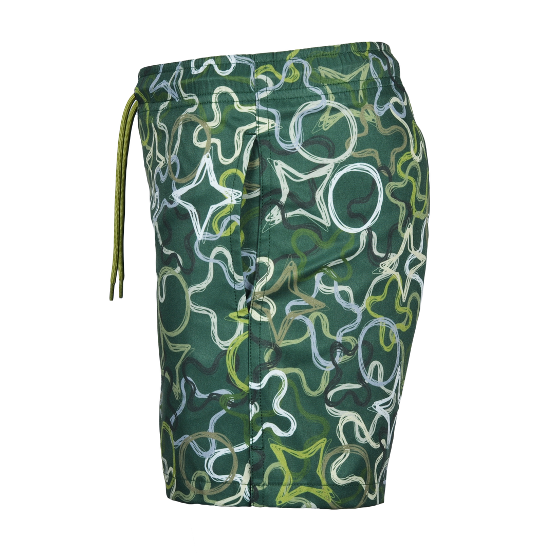 Quattro Green MB17 - Kid's T-shirt & Swim Short Set