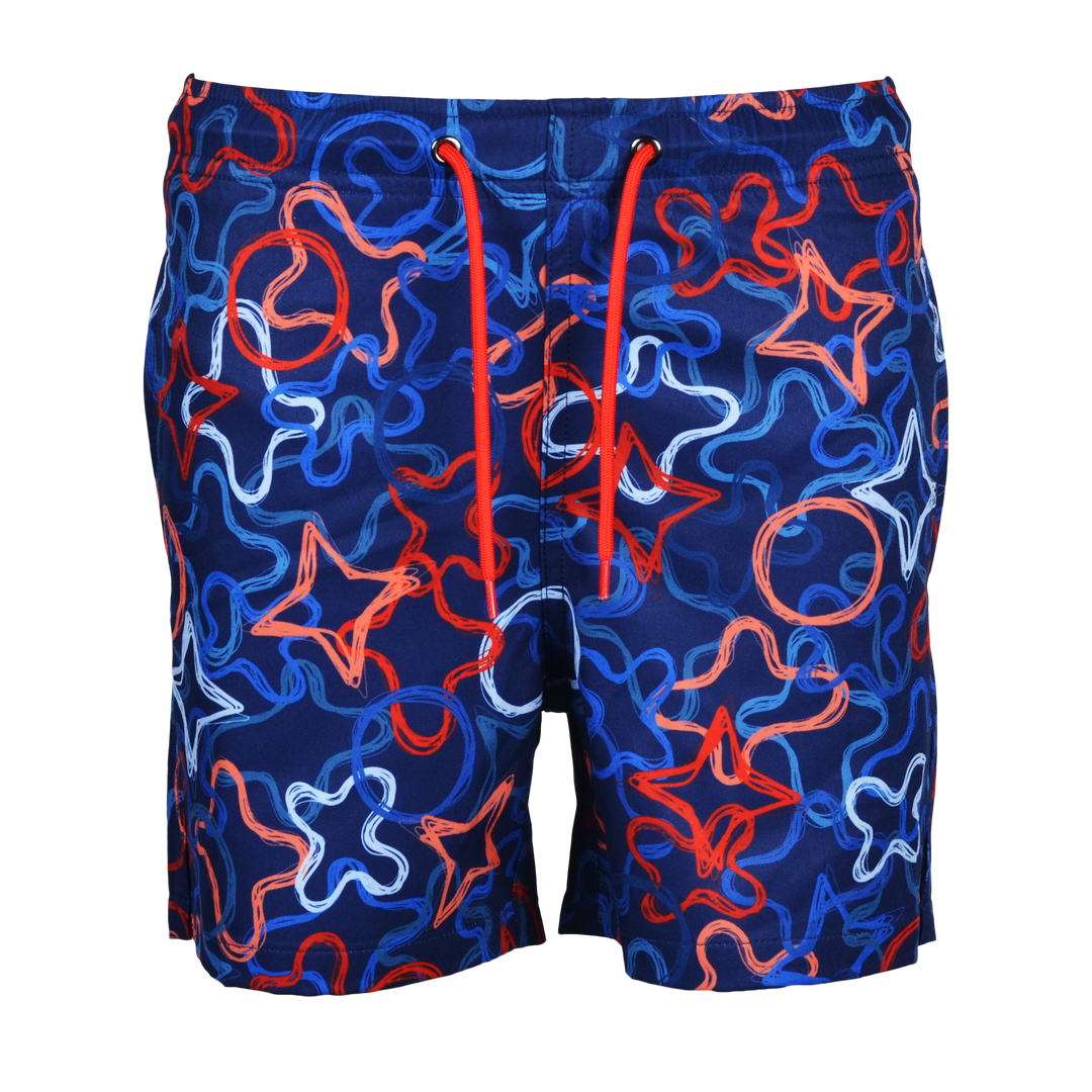 Quattro Red Chest - Kid's T-shirt & Swim Short Set