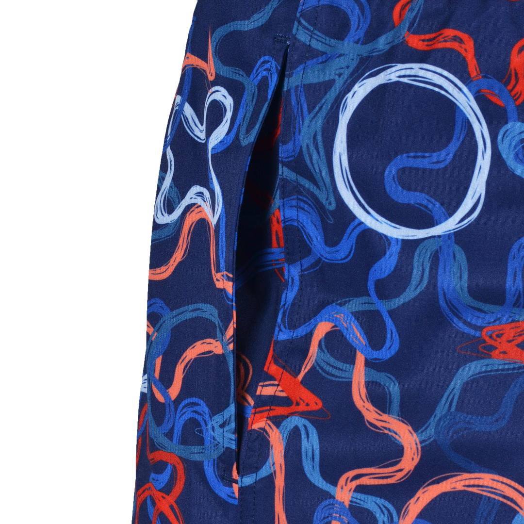 Quattro Red B - Kid's T-shirt & Swim Short Set