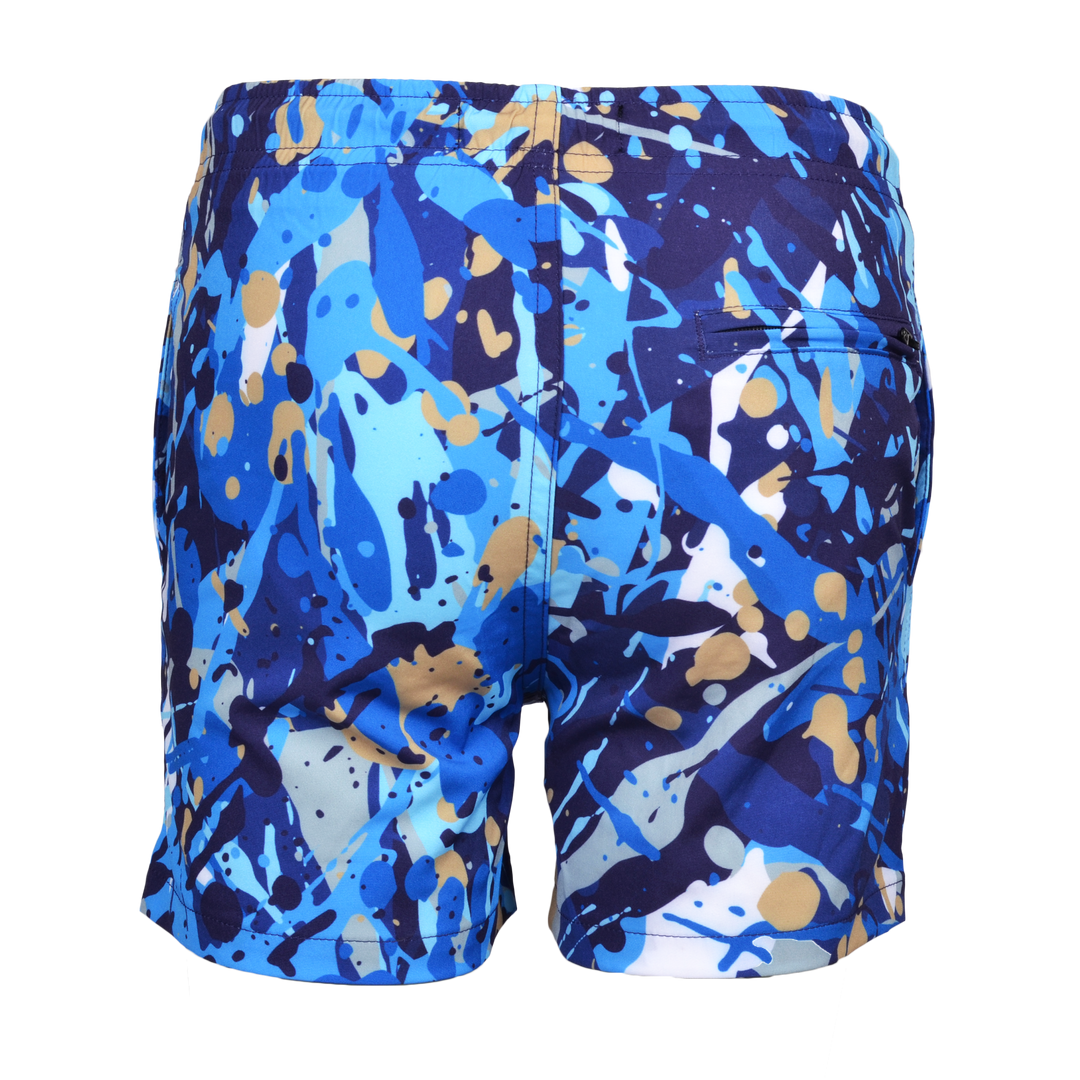 Splatter Blue - Kid's T-shirt & Swim Short Set