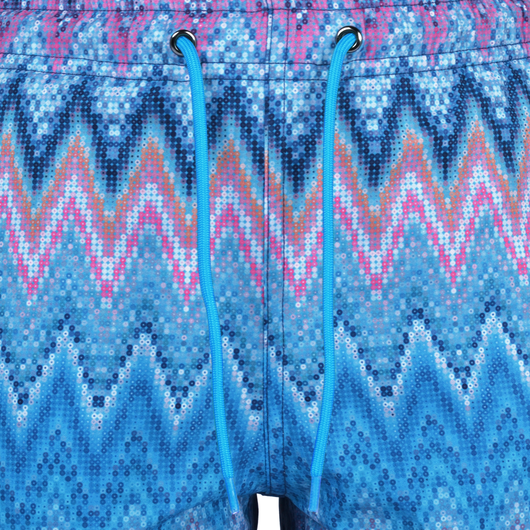 Sequin Zig Miami - Kids Swim Short