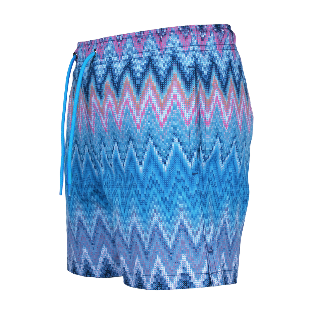 Sequin Zig Miami - Kids Swim Short