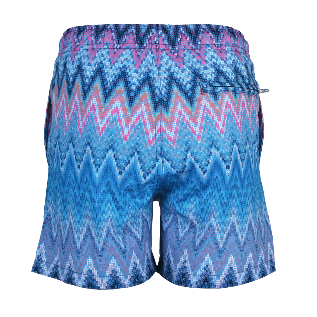 Sequin Zig Miami - Kids Swim Short