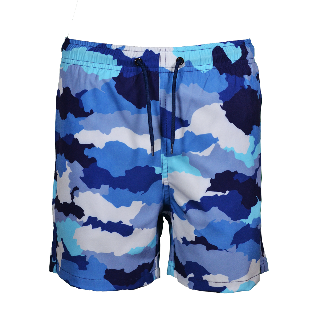 Camo Blue - Kid's T-shirt & Swim Short Set