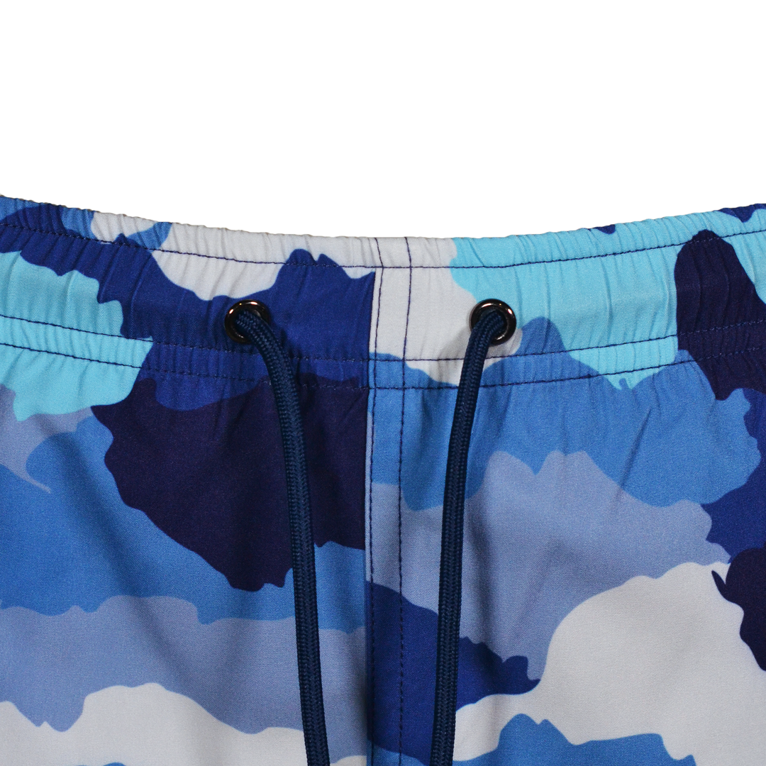 Camo Blue - Kid's T-shirt & Swim Short Set