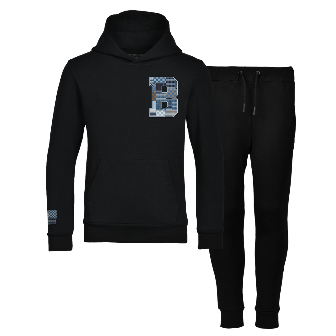 Patch B Blue - Kids Hoodie Tracksuit