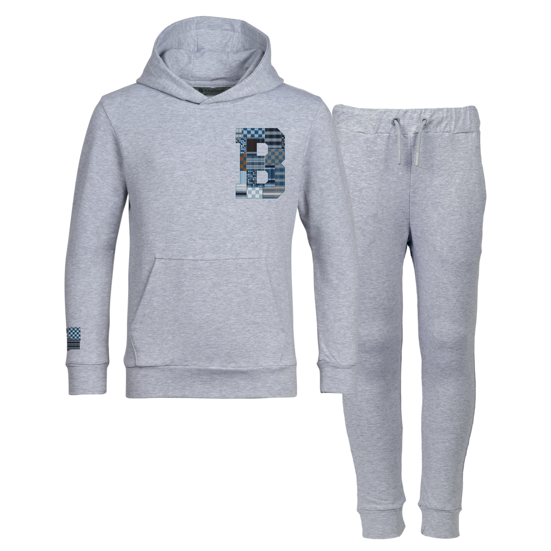 Patch B Blue - Kids Hoodie Tracksuit