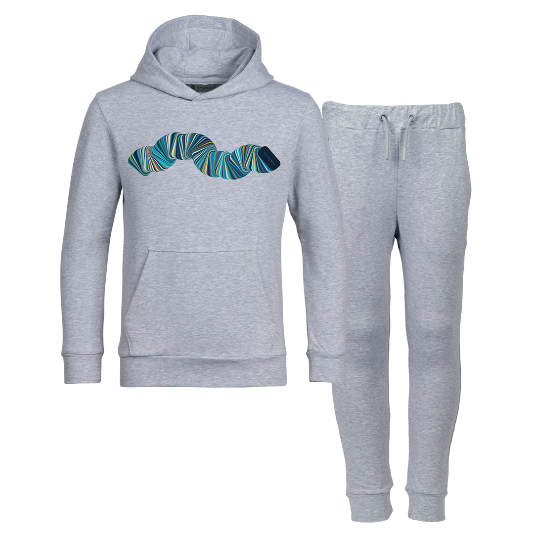 Ribbon Blue - Kids Hoodie Tracksuit