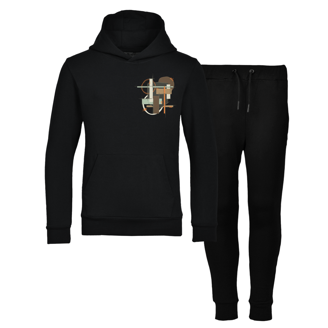Scribble Geo - Kids Hoodie Tracksuit
