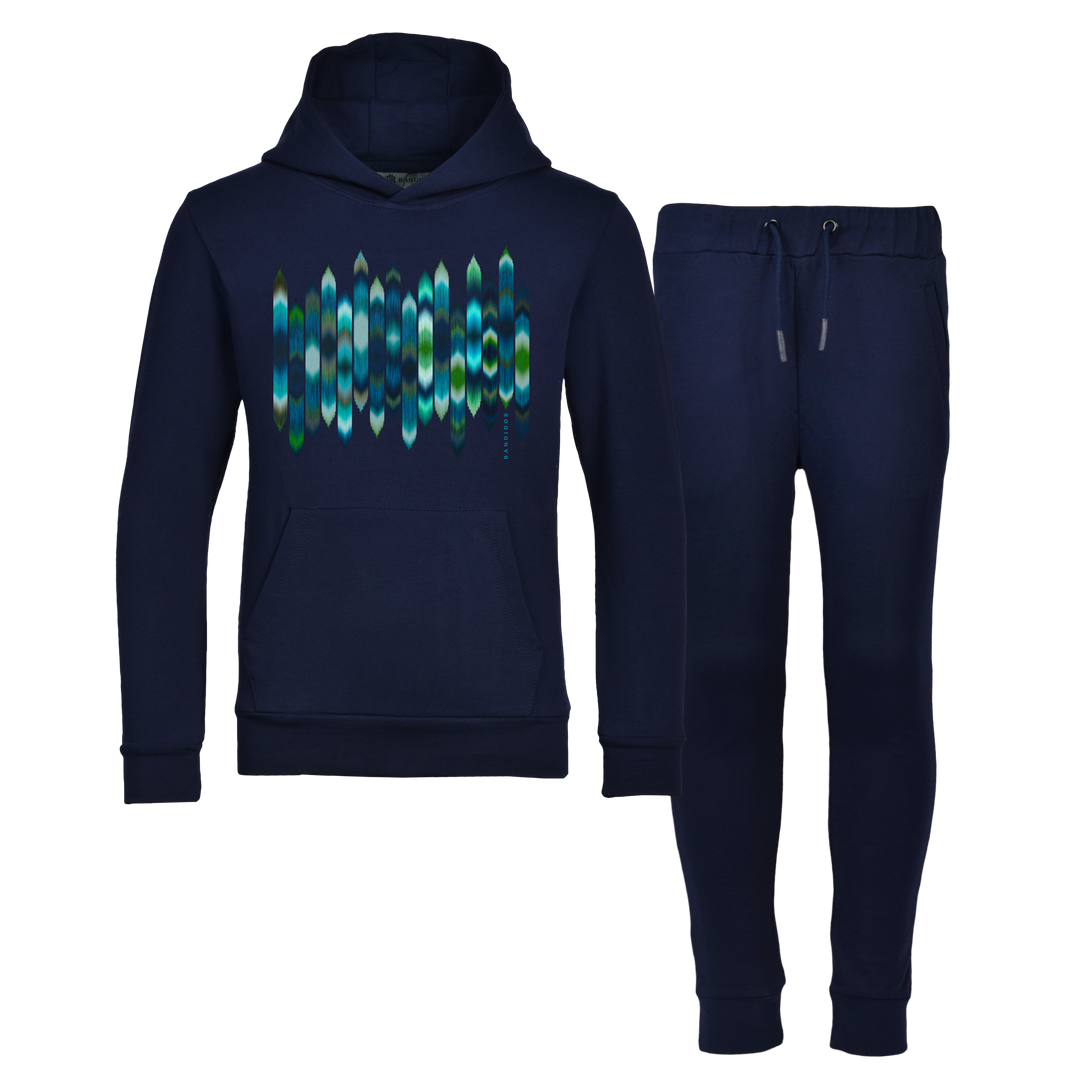 Strata Blue - Kids Hoodie Tracksuit