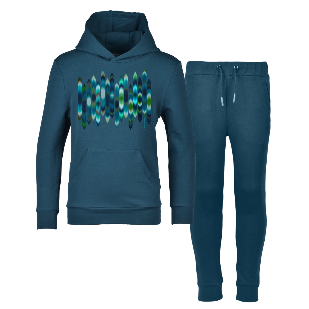 Strata Blue - Kids Hoodie Tracksuit