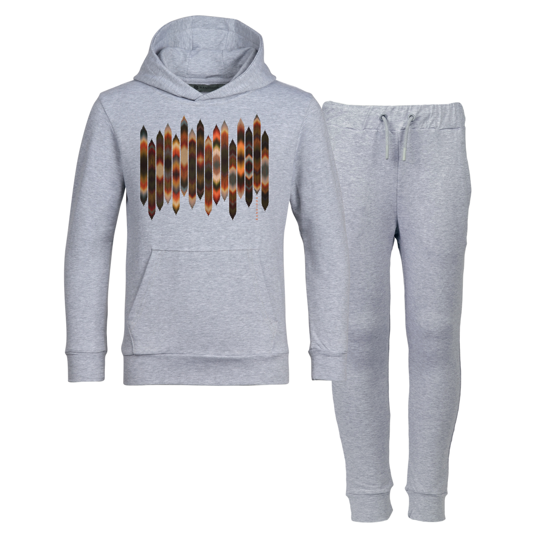 Strata Brown - Kids Hoodie Tracksuit