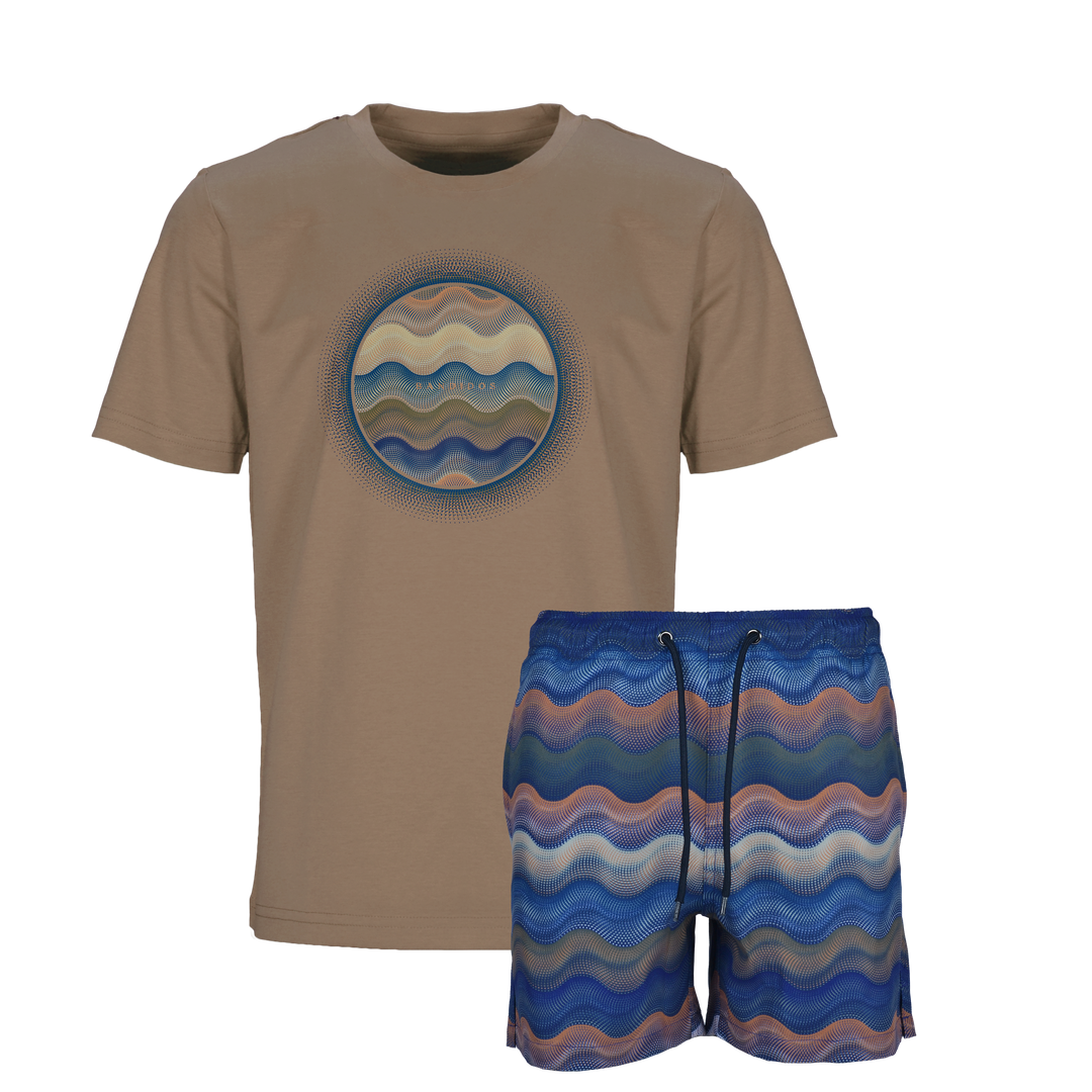 Dot Waves Marrakech Orb - Kids T-Shirt & Swim Short Set