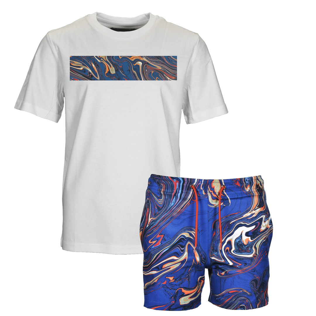 Oil Navy - Kid's T-shirt & Swim Short Set