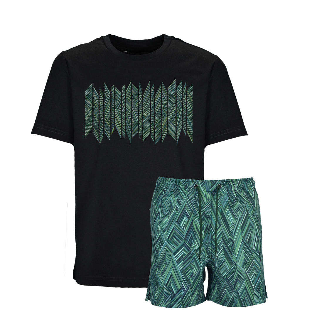 Shear Zig Bali Shard - Kids T-Shirt & Swim Short Set