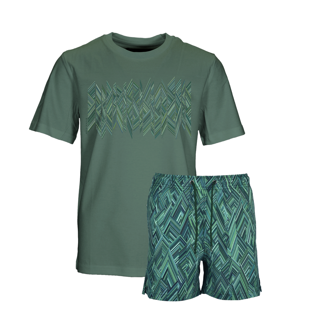 Shear Zig Bali Shard - Kids T-Shirt & Swim Short Set