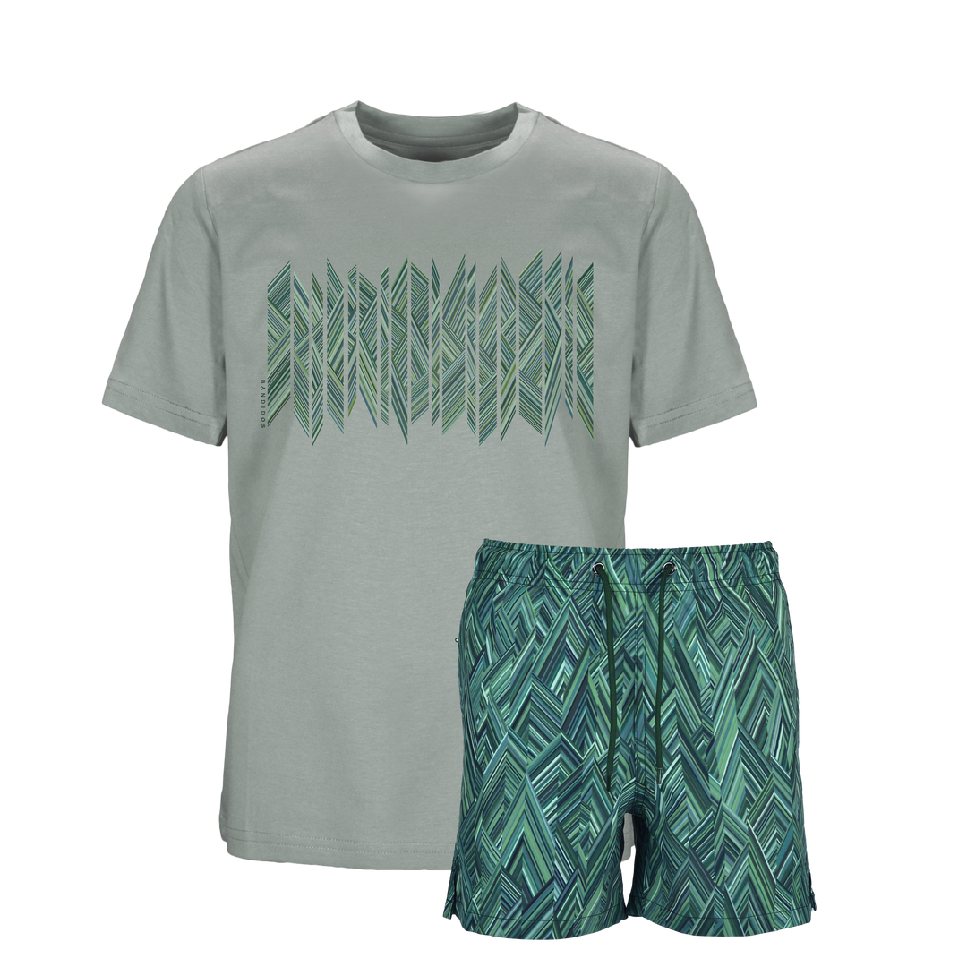 Shear Zig Bali Shard - Kids T-Shirt & Swim Short Set