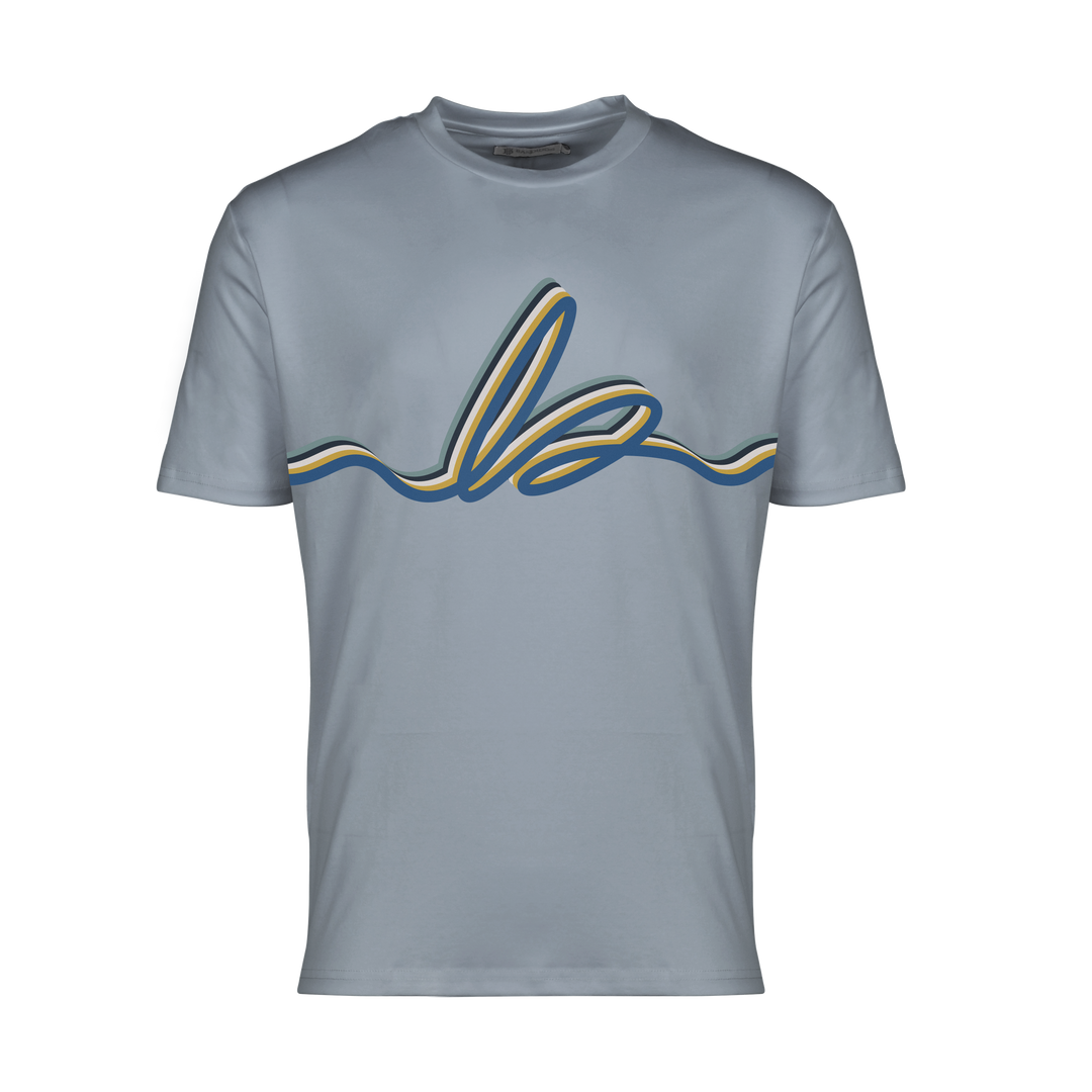 Autograph Navy Gold Bar - Men's T-shirt & Swim Short Set